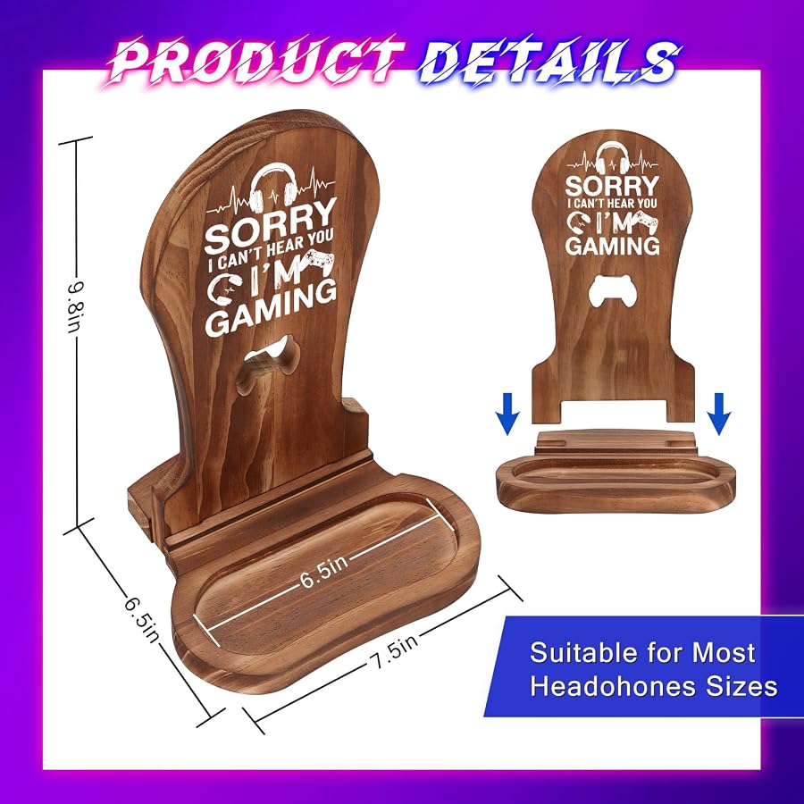 Gamer Gifts for Men Teenage Boys Birthday Christmas Gaming Headset Stand